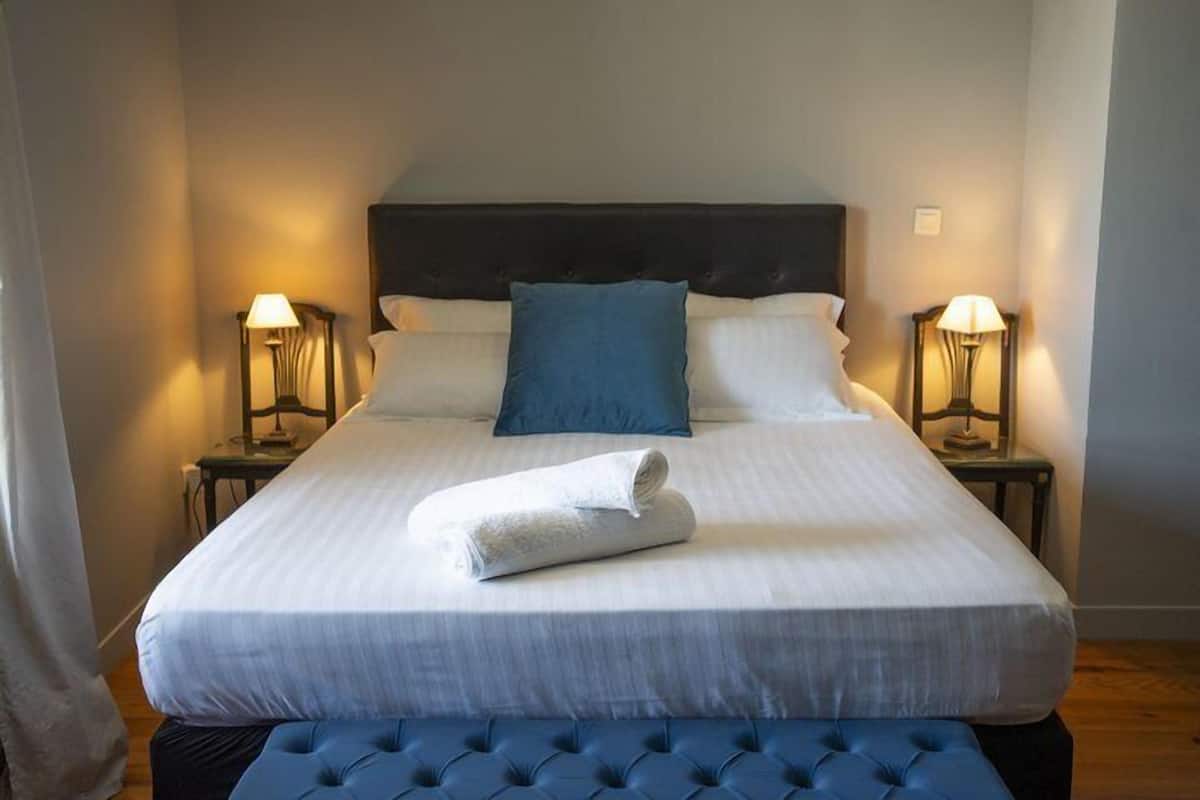 Suite Esclarmonde, pool view | In-room safe, desk, laptop workspace, blackout drapes