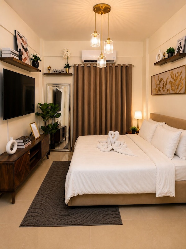 1 habitación, wifi y ropa de cama