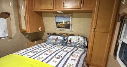 Camping without the work ! Beautiful sunsets in a tranquil setting . Glamping!