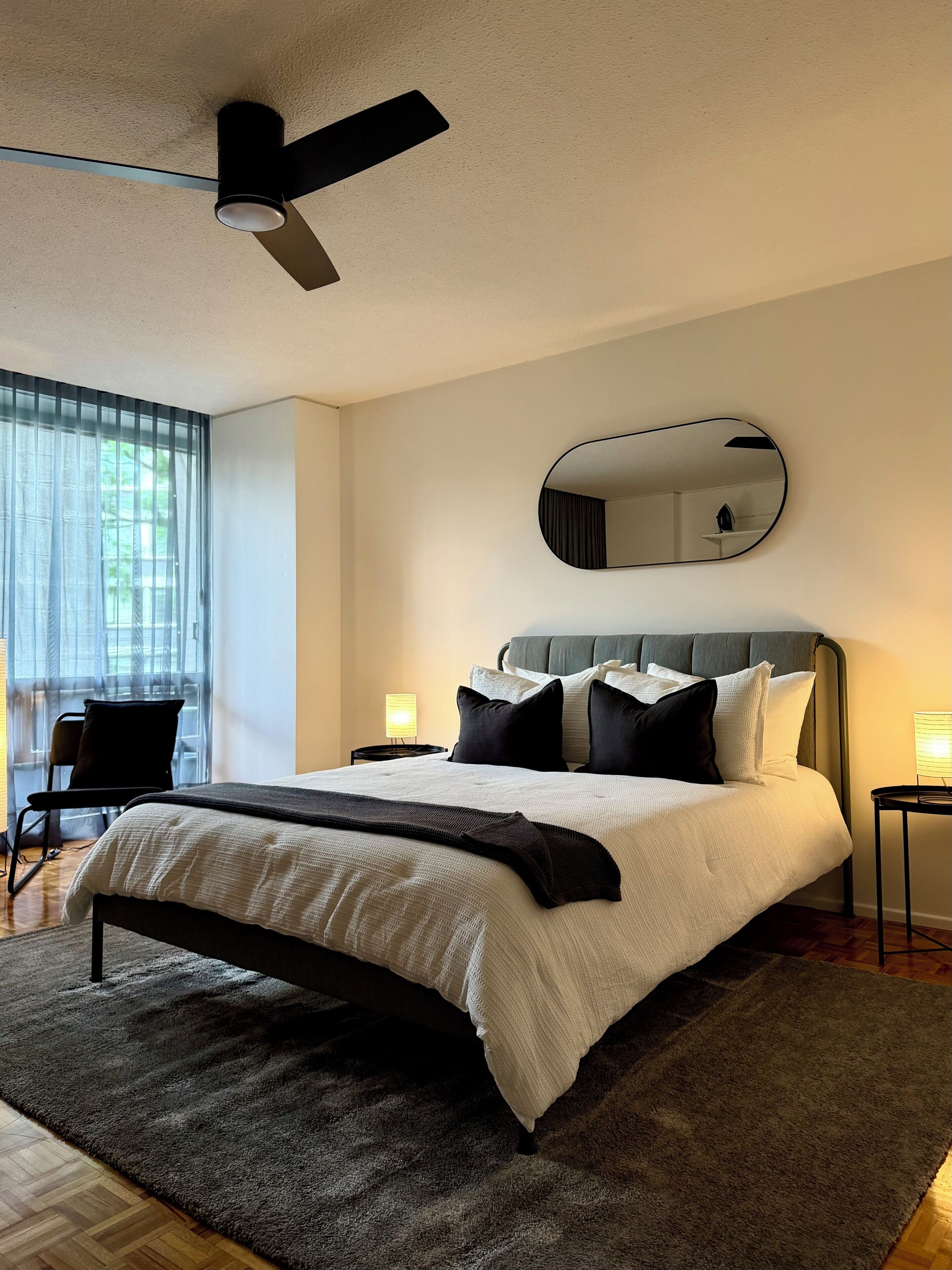 Comfort Double Room | Desk, laptop workspace, blackout curtains, iron/ironing board