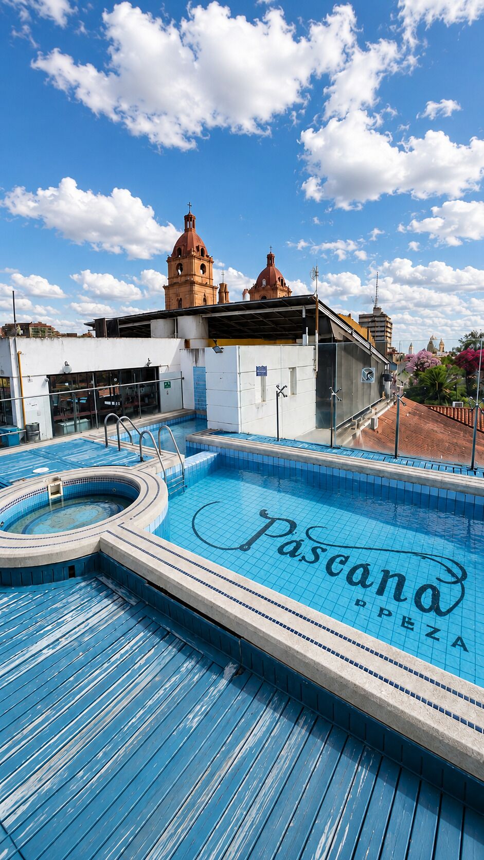 Piscina en la azotea