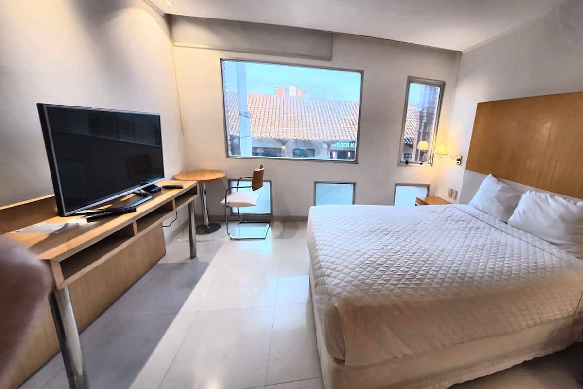 Habitación individual estándar, vista a la ciudad | Ropa de cama hipoalergénica, edredón y minibar