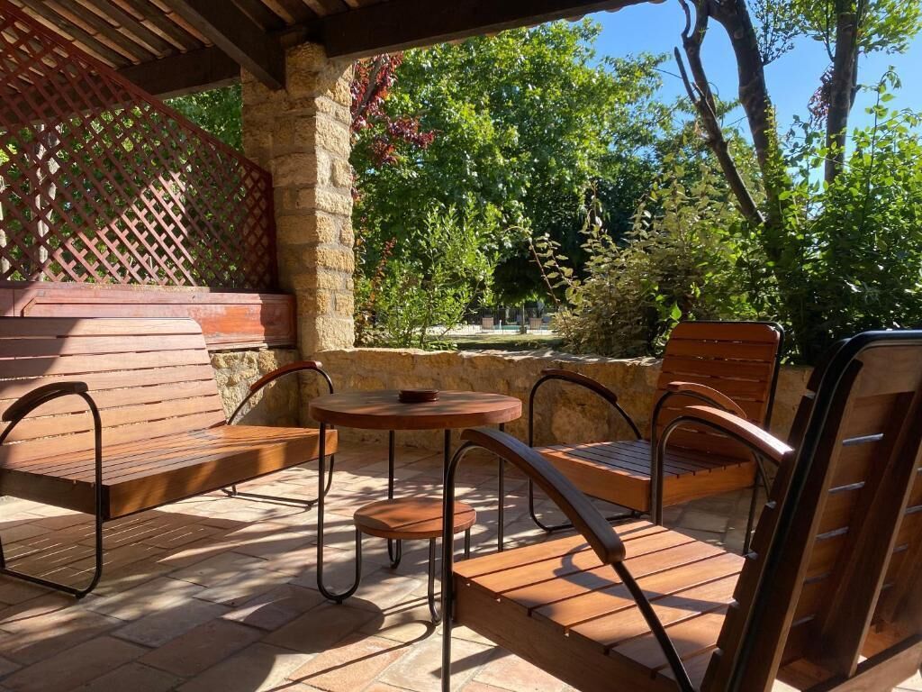 Junior-dobbeltværelse - terrasse - udsigt til have | Terrasse/gårdhave