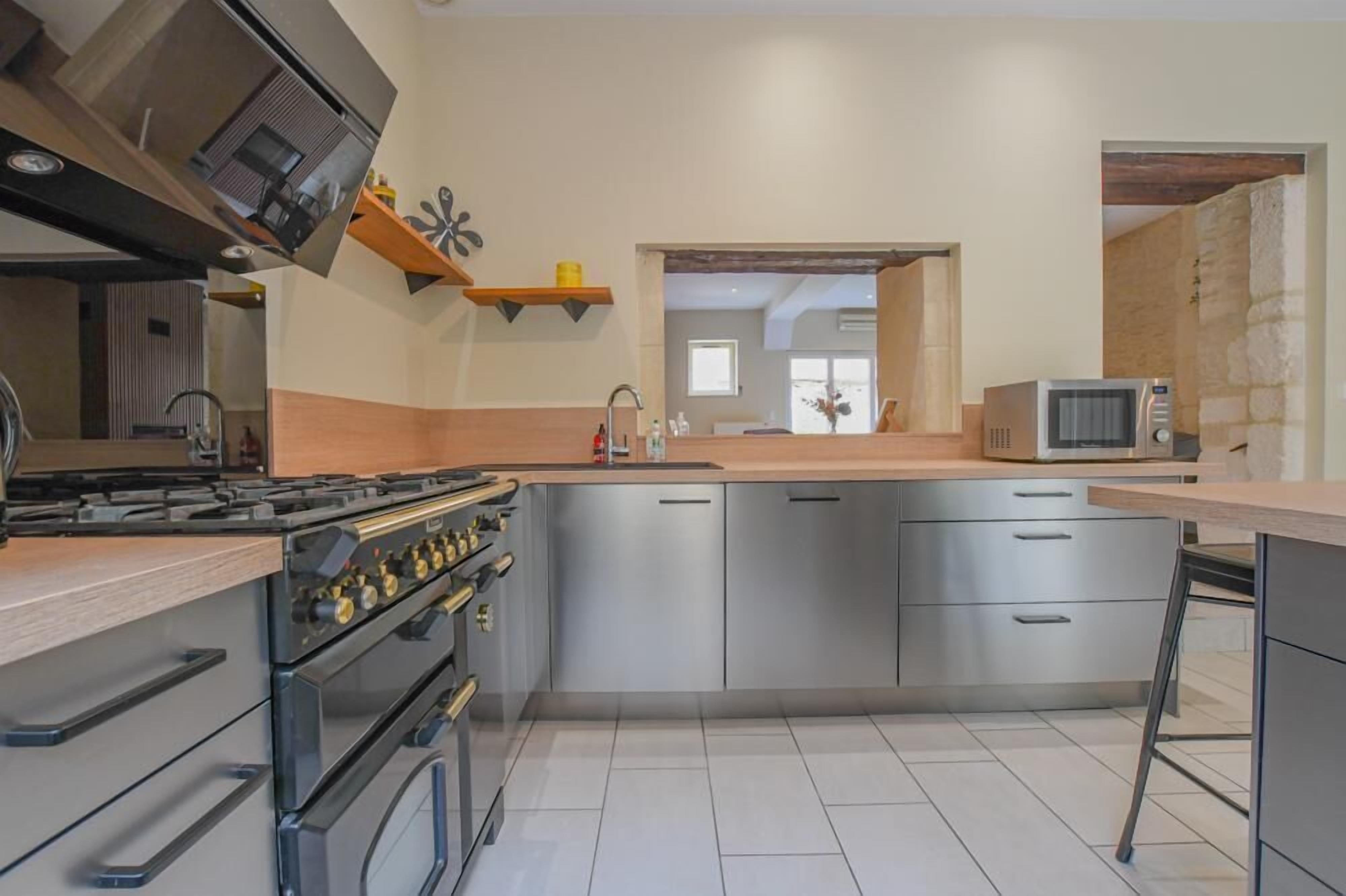 Microwave, dishwasher, high chair
