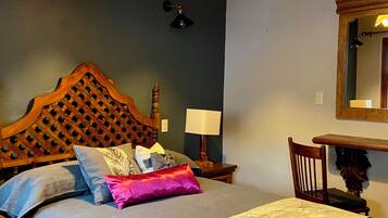 Junior Room | Desk, laptop workspace, blackout curtains, iron/ironing board