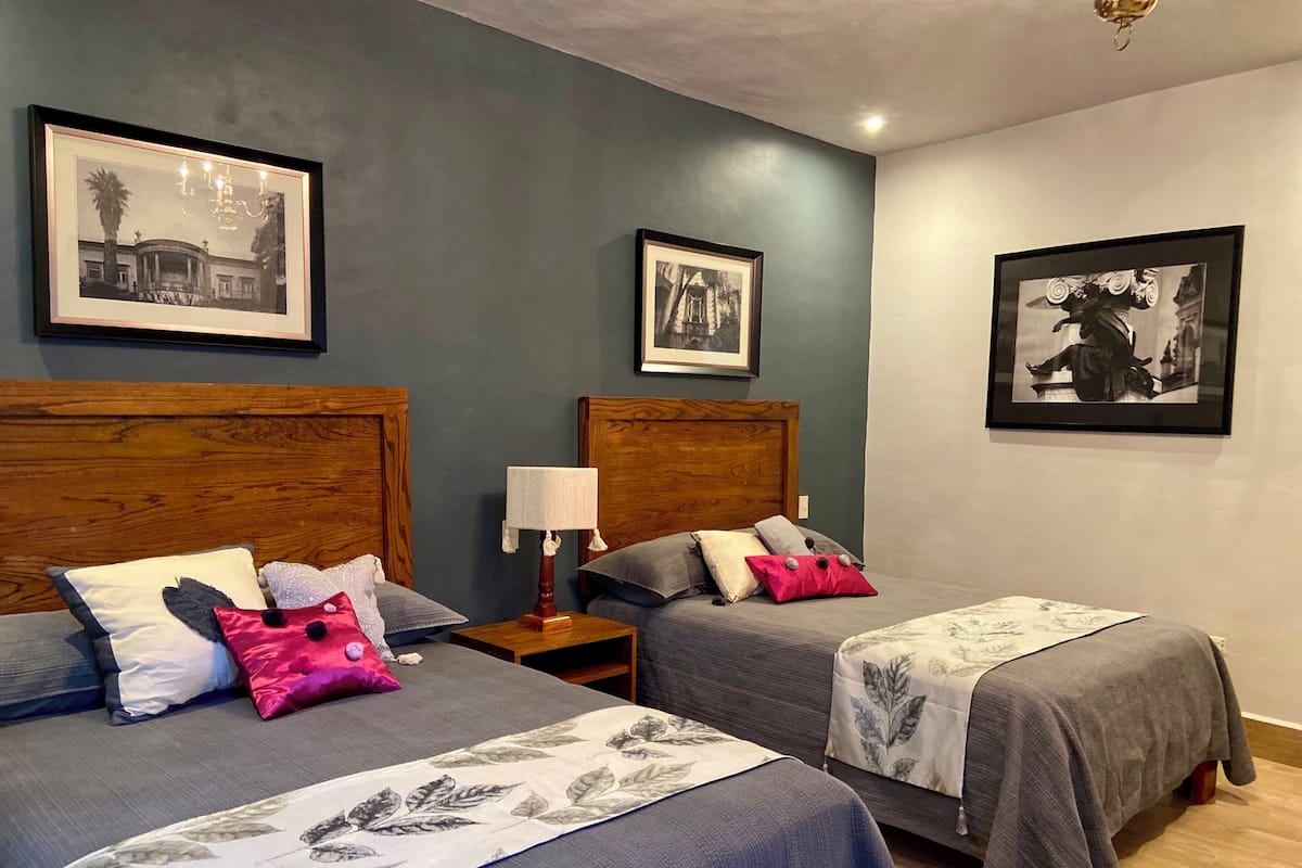Premium bedding, down duvets, Select Comfort beds, desk