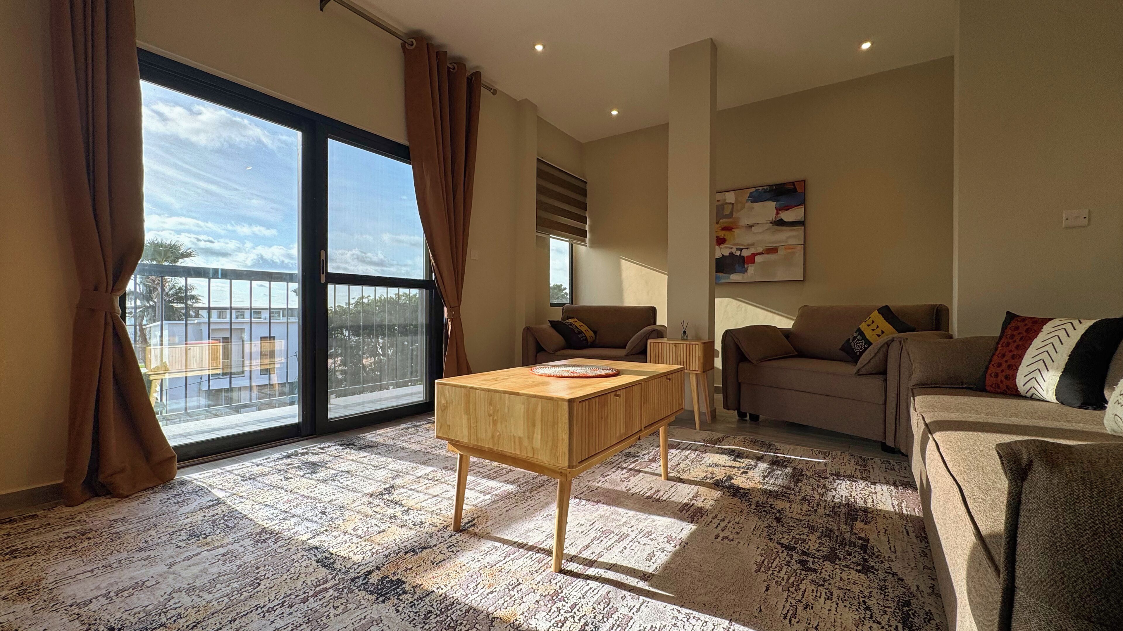 Appartement Exécutif, vue océan | Coin séjour