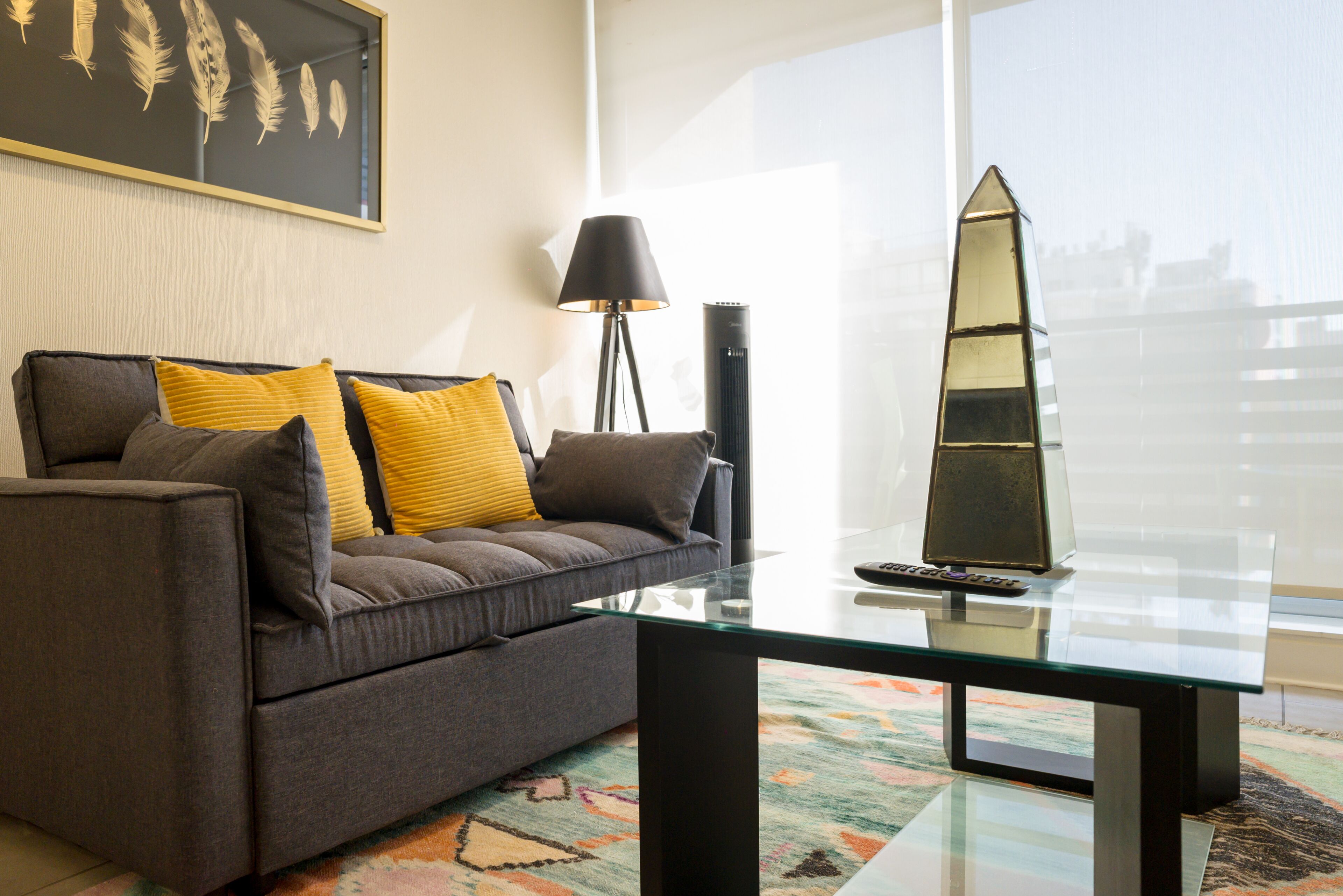 Apartament familiar, vistes a la ciutat | Sala d'estar