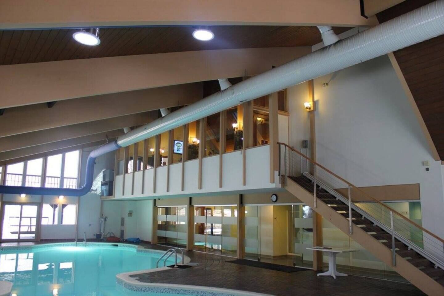 Indoor pool, a heated pool