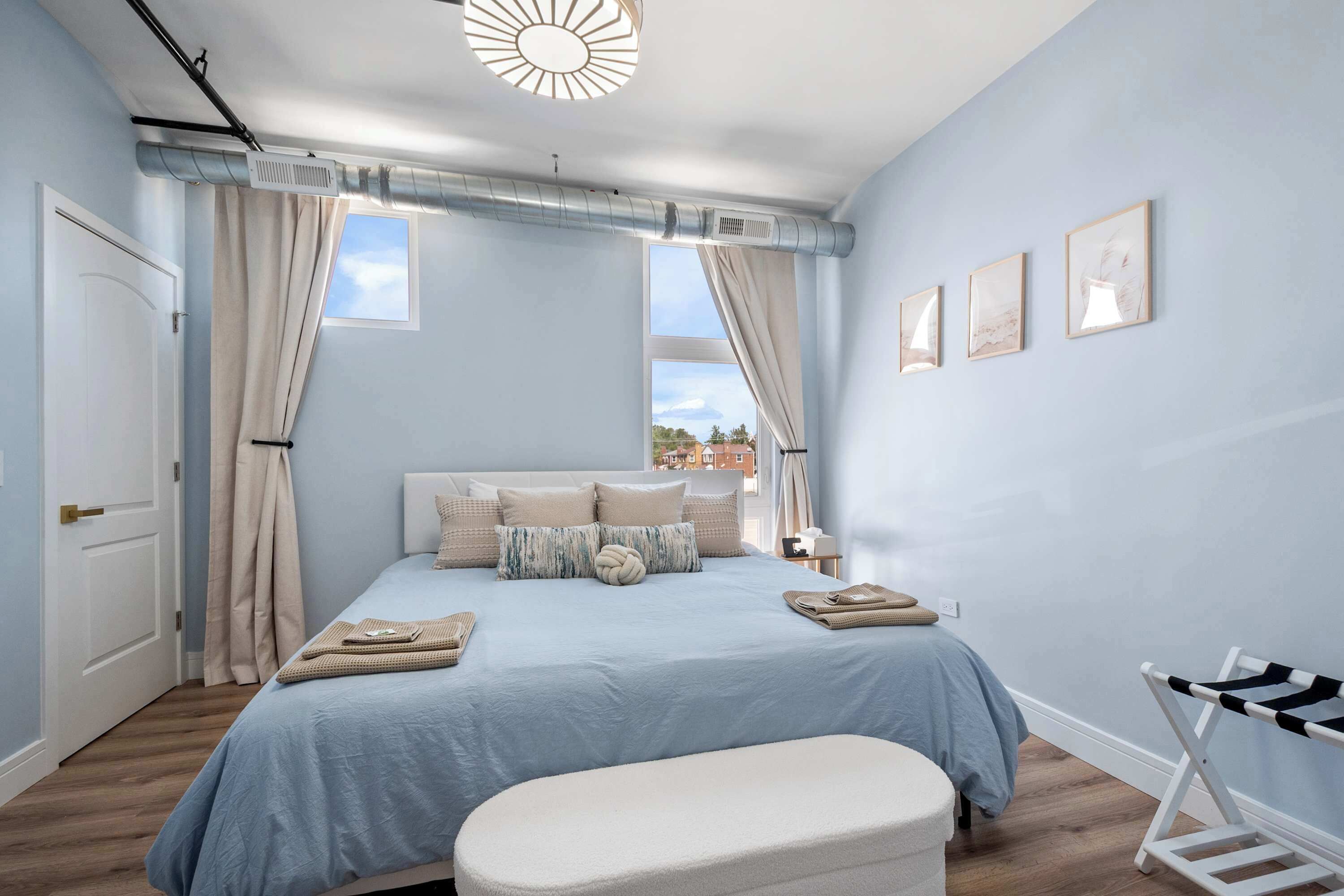 2 bedrooms, iron/ironing board, travel crib, WiFi