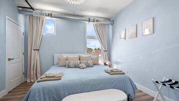 2 bedrooms, iron/ironing board, travel crib, WiFi