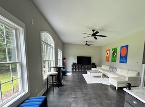 Living area - Lake House, Boating, Kayaking, Huge backyard (Hartwell)