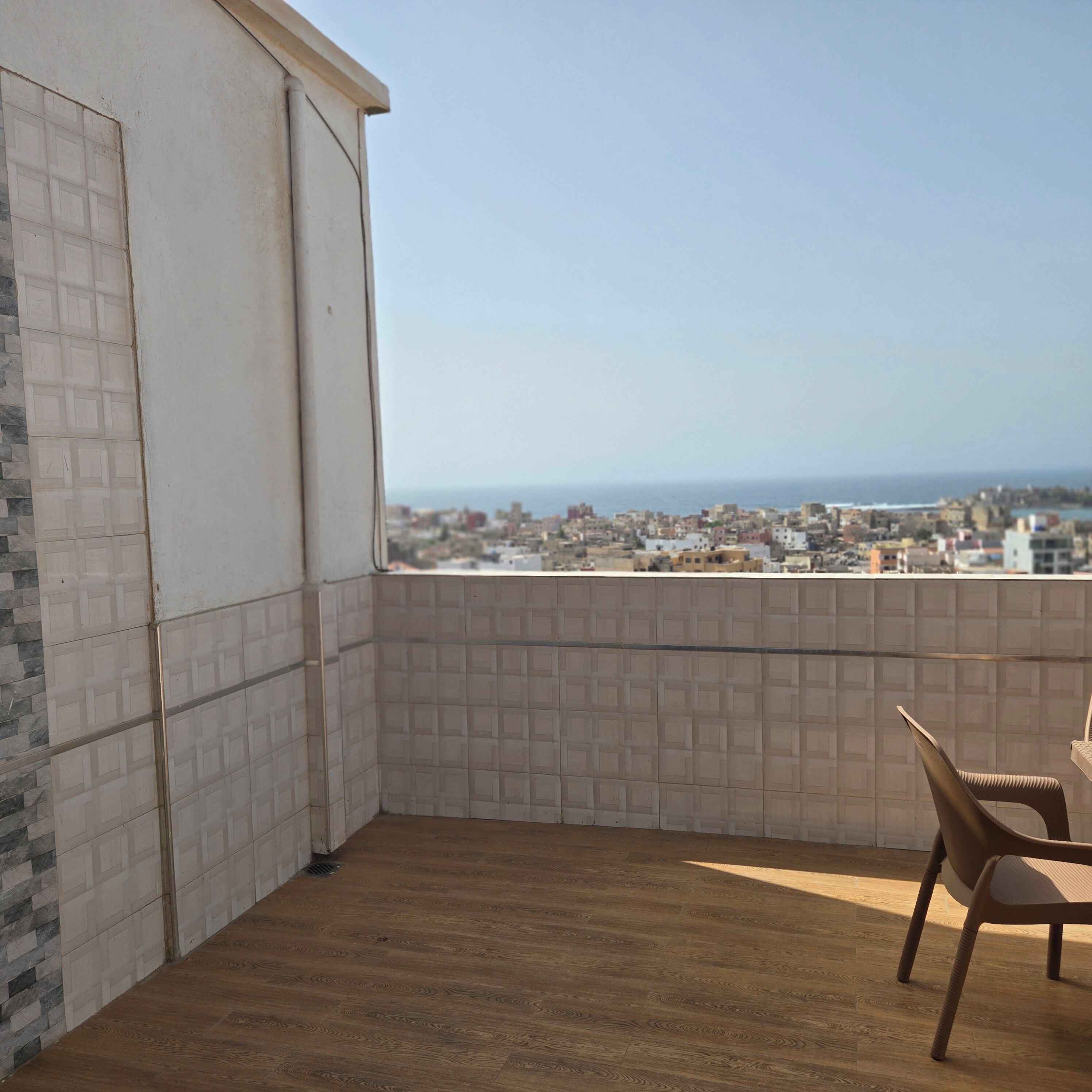 Penthouse Deluks, balkon, pemandangan pantai | Interior