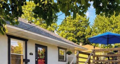 The Red Door, a cozy and stylish retreat in the heart of Newton, Illinois.