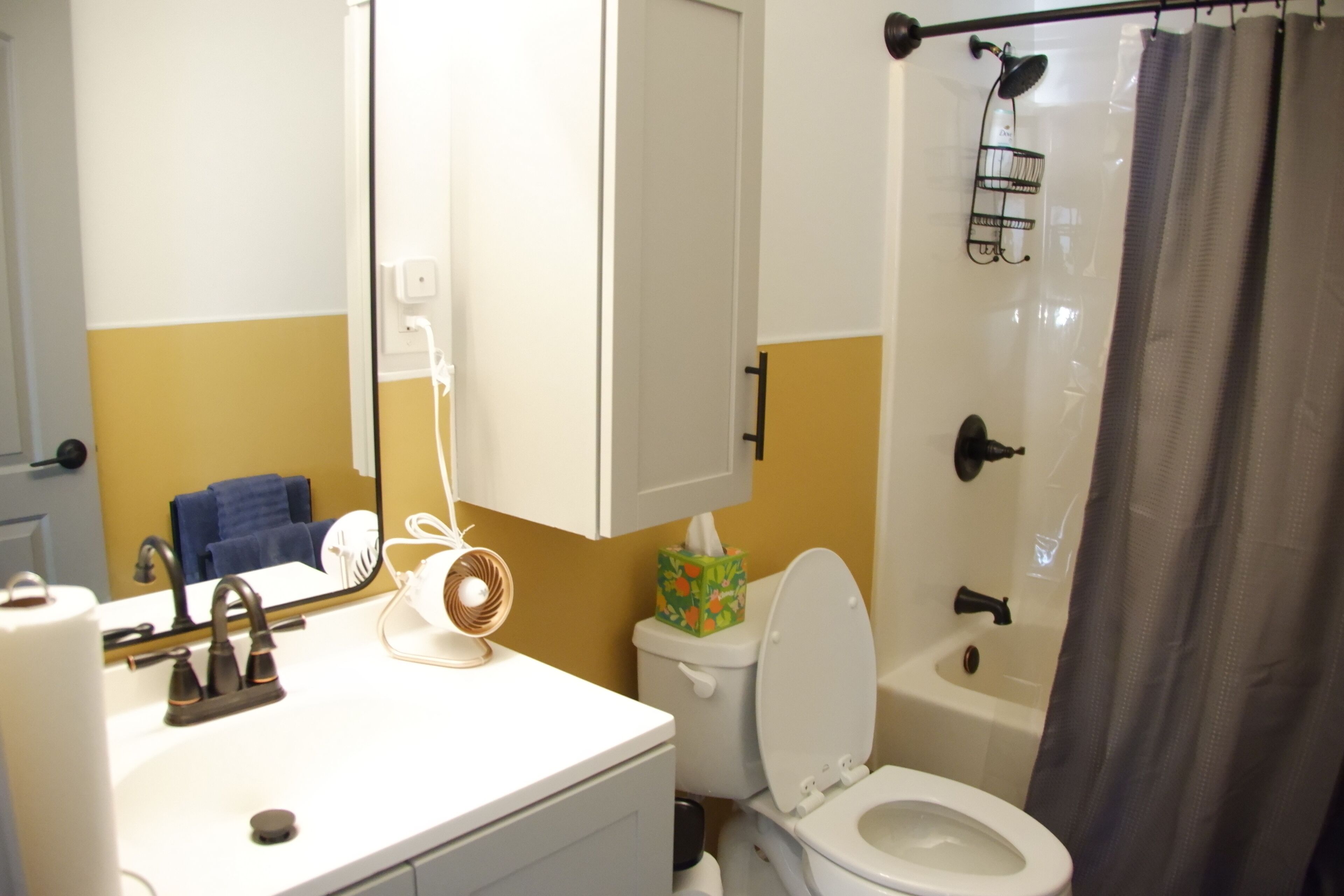 Towels, soap, toilet paper