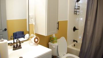 Towels, soap, toilet paper