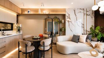 Superior-lejlighed - balkon - byudsigt | Opholdsområde