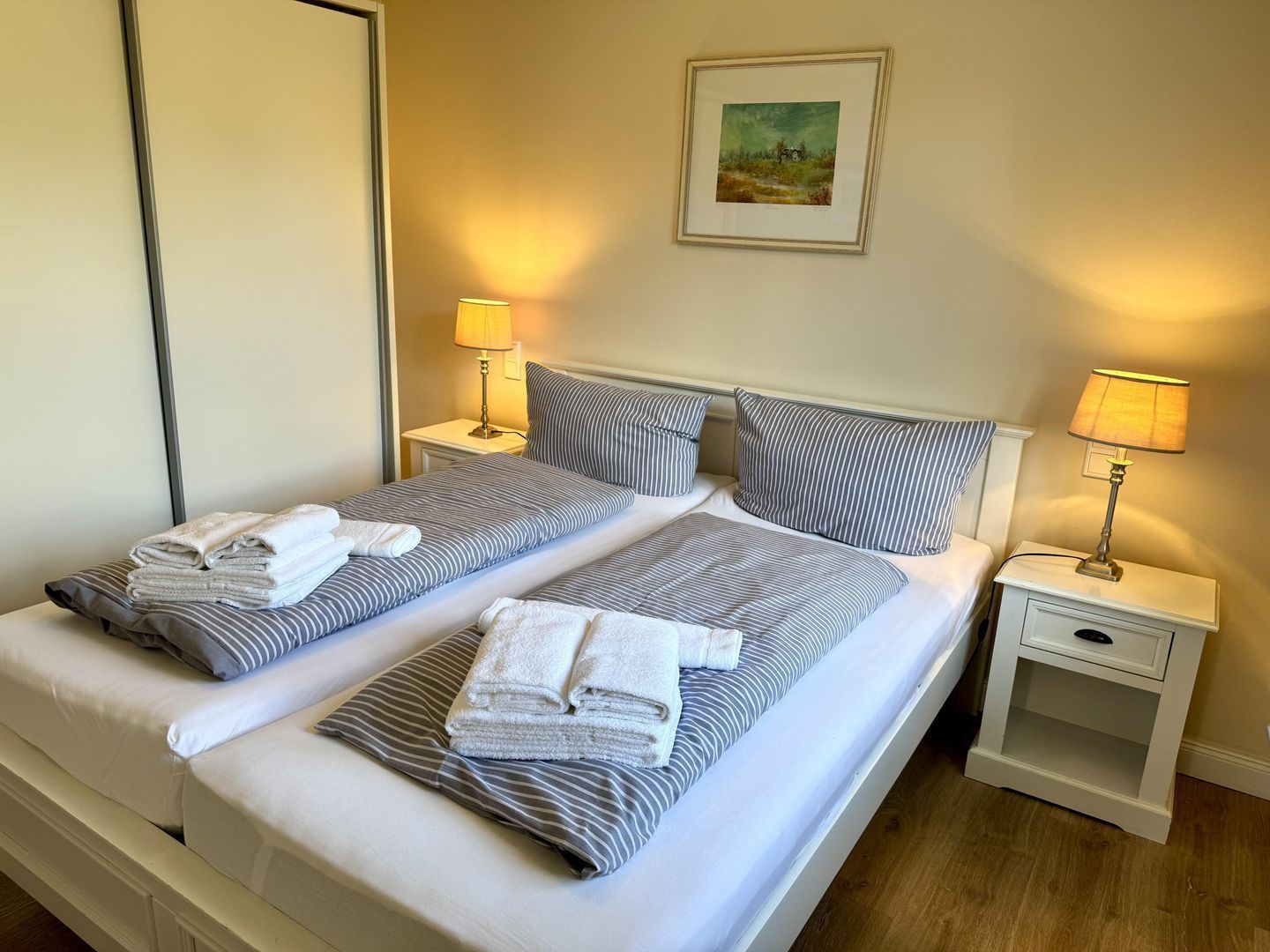 2 bedrooms, in-room safe, iron/ironing board, WiFi