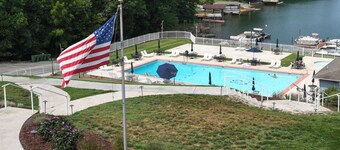 Pool, Lake & Sunsets in Front of the Condo Patio