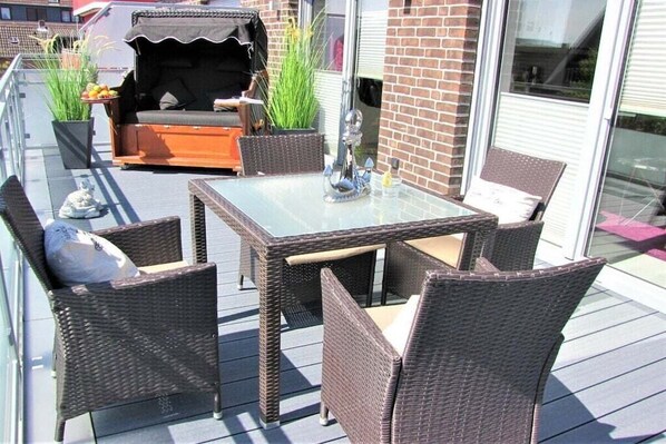 Outdoor dining - Sailmaker's House "Royal Sails" (Büsum)