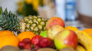 A variety of fruits including pineapple, mango, kiwi, and oranges. - Stuttgart Großbettlingen Hotel by Belvilla Family Apartment (Großbettlingen)