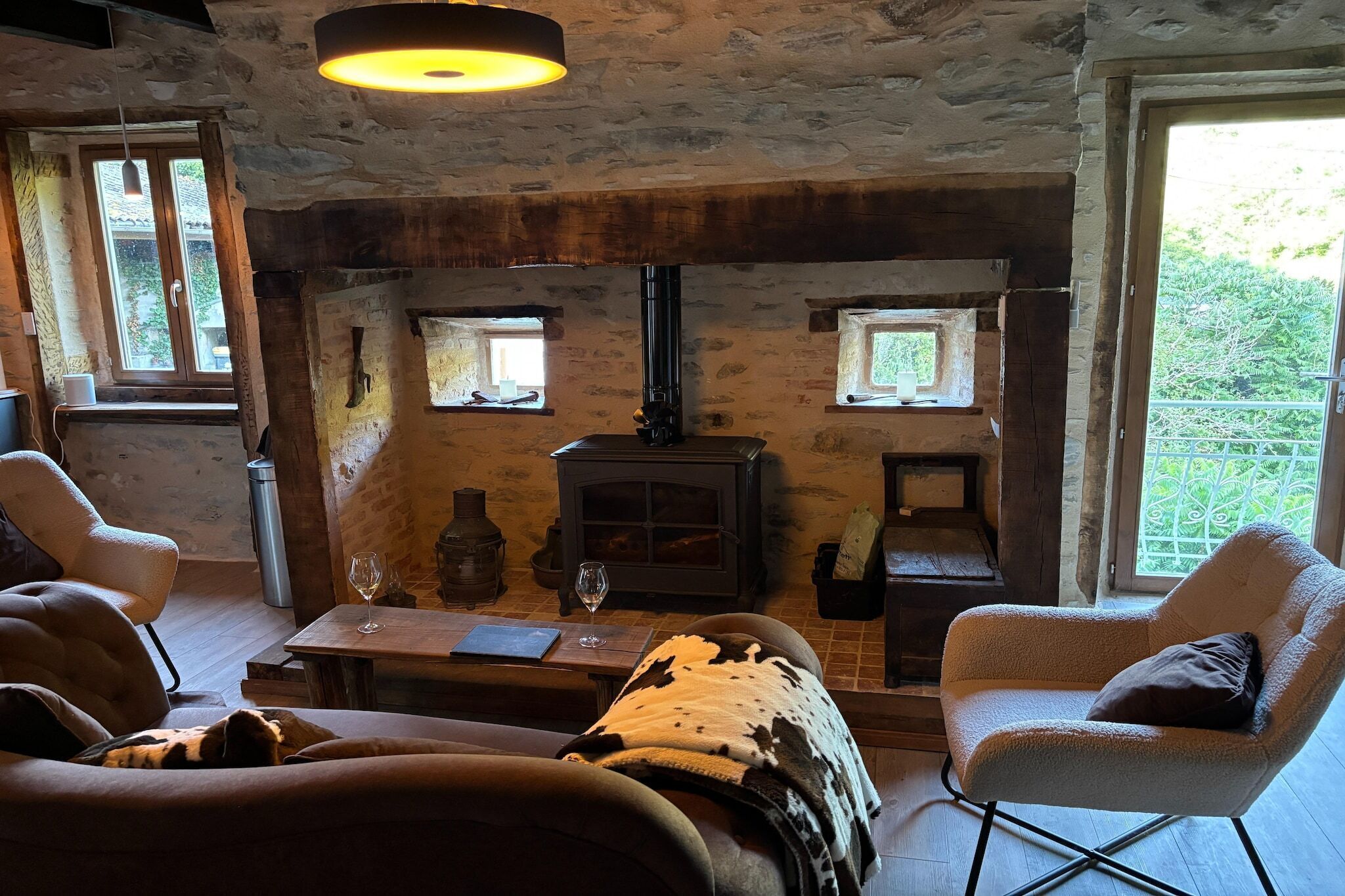 TV connectée, cheminée