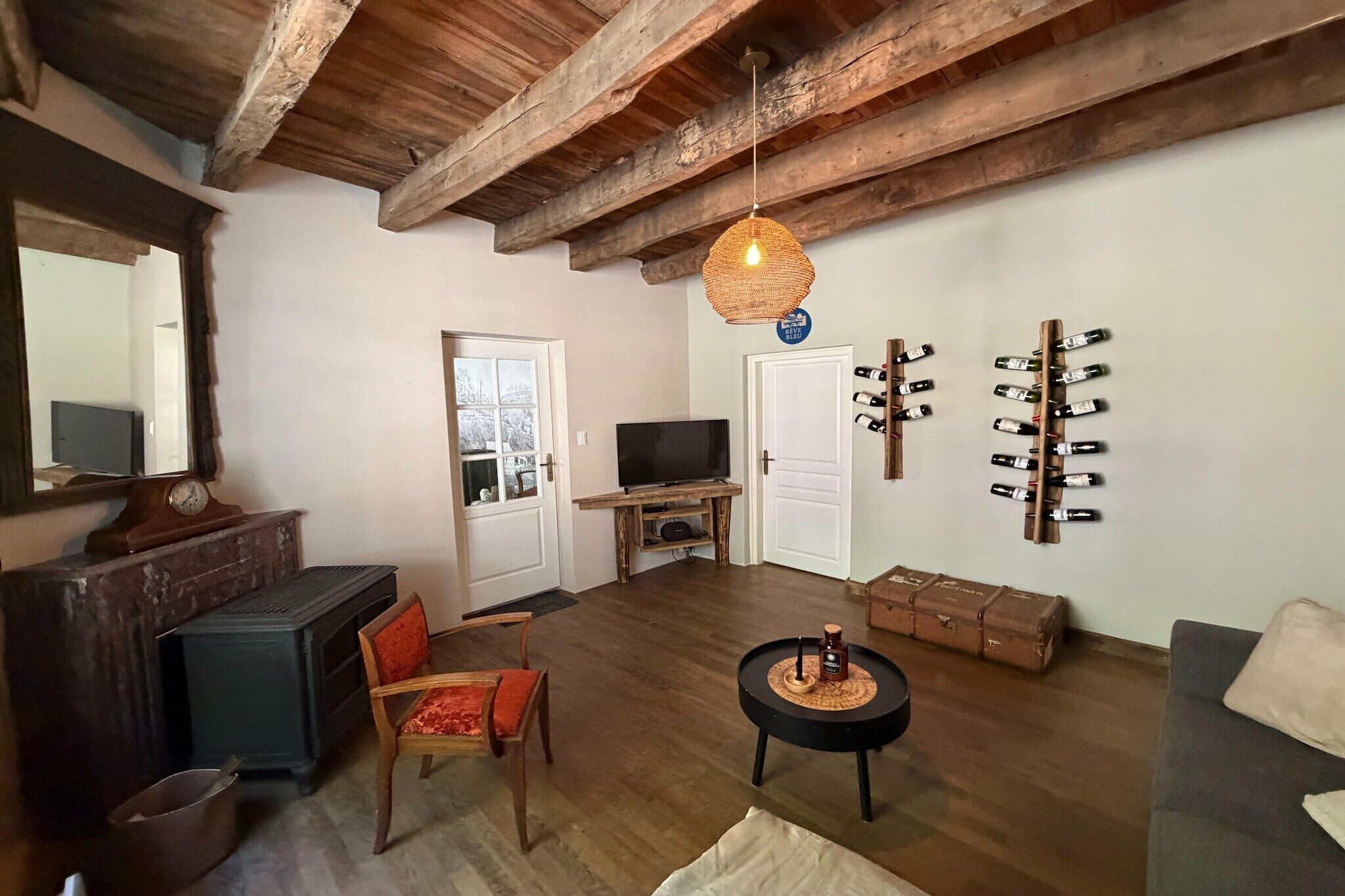 TV connectée, cheminée