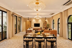 Dining - ELIVAAS Prive Heaven 6BHK Villa wth Pool (Sohna)