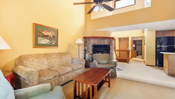 TV, fireplace, table tennis