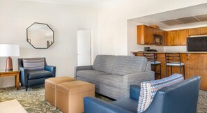 TV, fireplace, offices, computer monitors