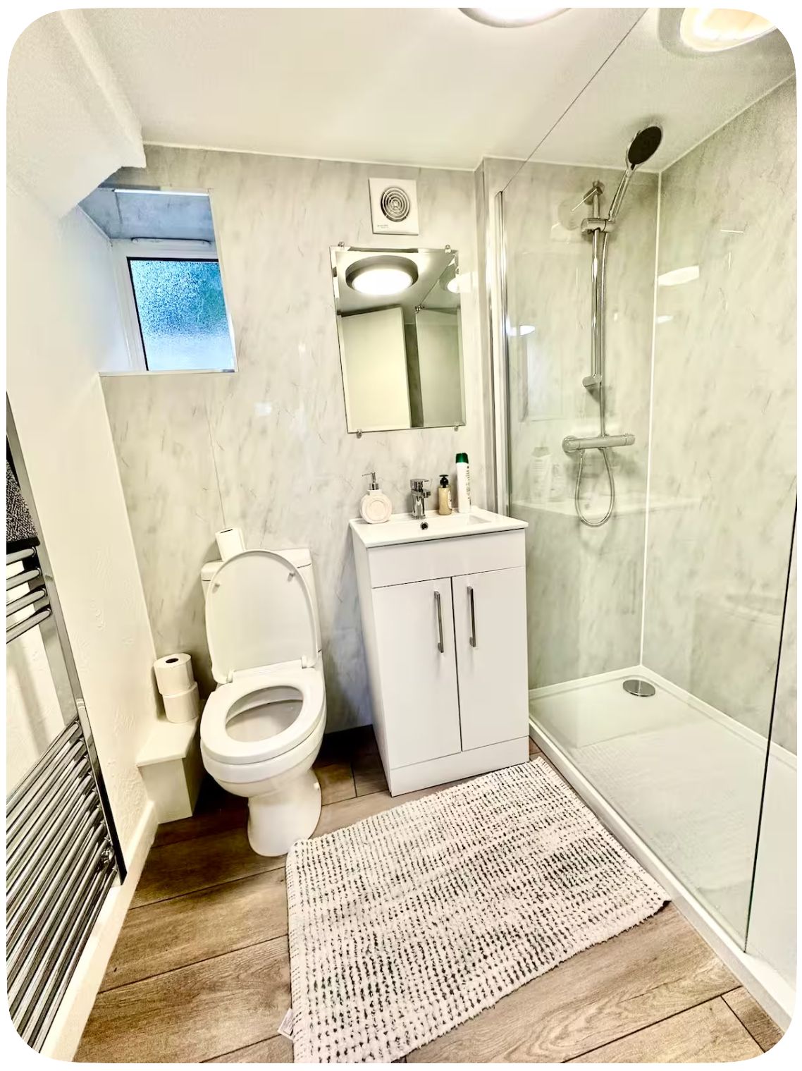 Towels, soap, toilet paper
