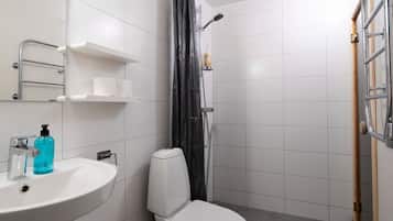 Dusche, Haartrockner, Toilettenpapier