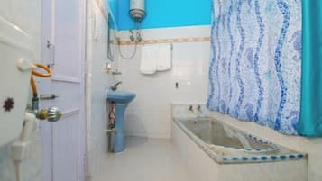 Ducha, artículos de tocador gratuitos, toallas