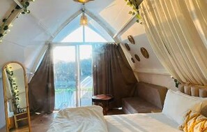 Superior Tent, Lake View | Laptop workspace - PetalHomes Pawna Lake-Lonavala (Lonavala)