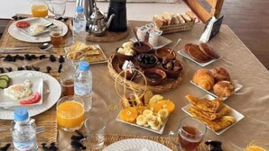 Comfort Triple Room, Patio, Mountain View | Breakfast meal - Kal Tenere Luxury Camp (Agafay)