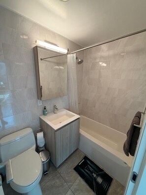 Towels, soap, toilet paper