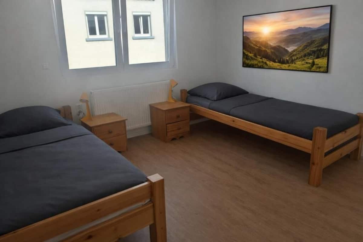 Standard-Zweibettzimmer | Verdunkelungsvorhänge, Bügeleisen/Bügelbrett, kostenloses WLAN