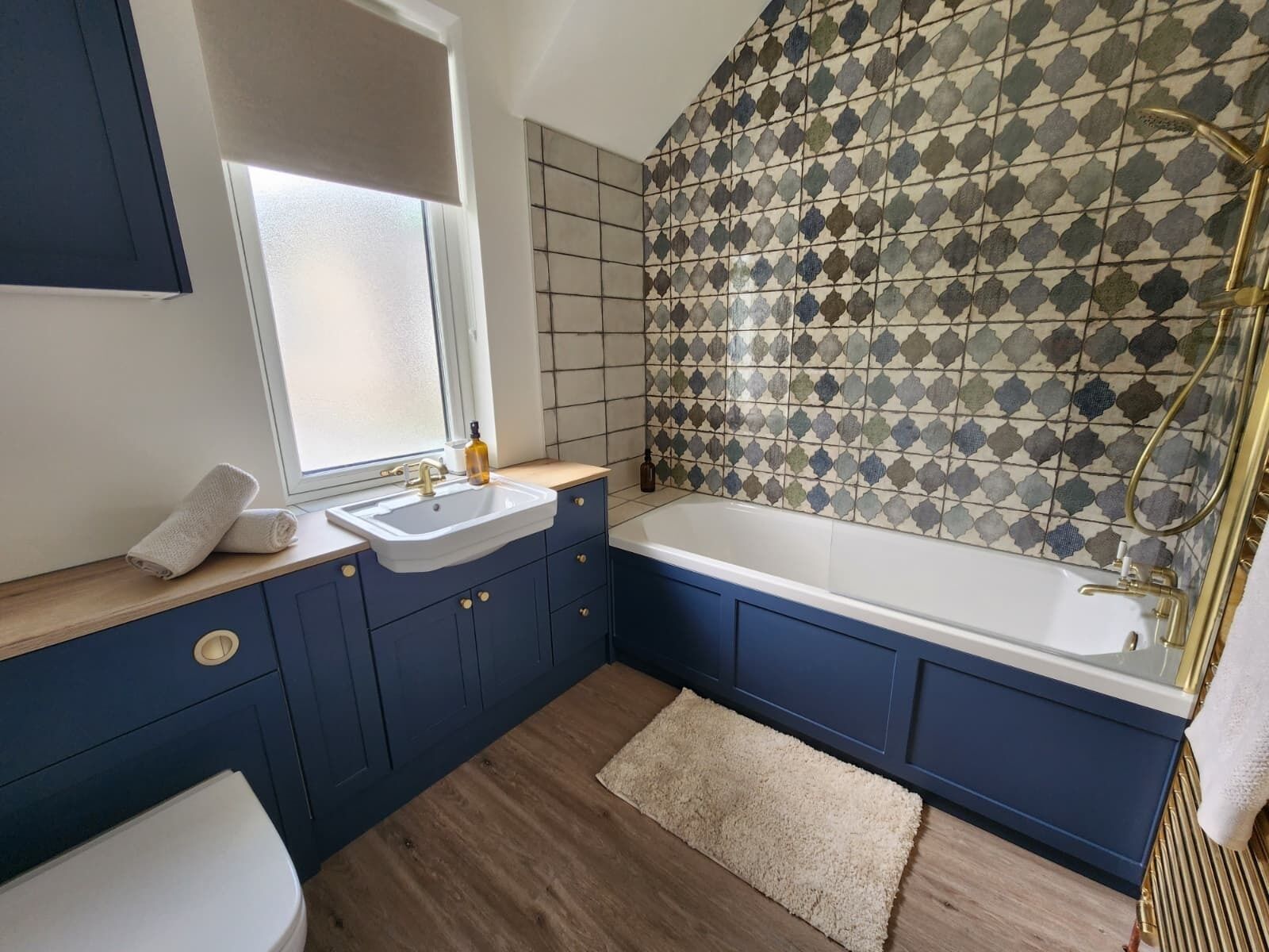Towels, soap, toilet paper