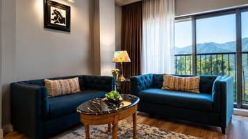 Habitación ejecutiva con 1 cama matrimonial o 2 individuales | Vista a la montaña
