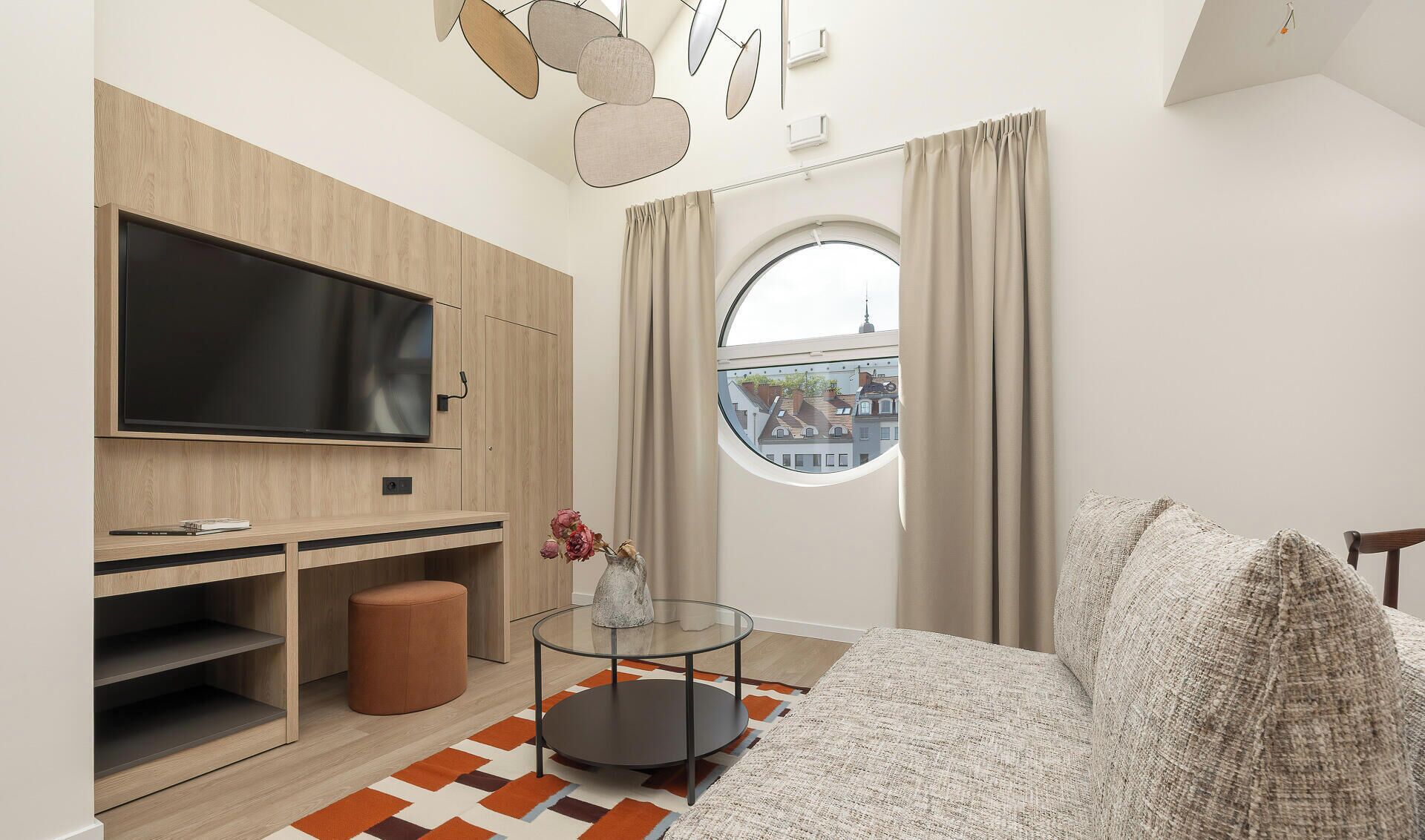 Executive Apartment, City View | In-room safe, desk, laptop workspace, blackout drapes