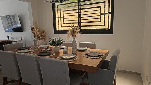 Center of esperanza 3 bedroom plus pool, a/c and hot water fits 12 people comfy.