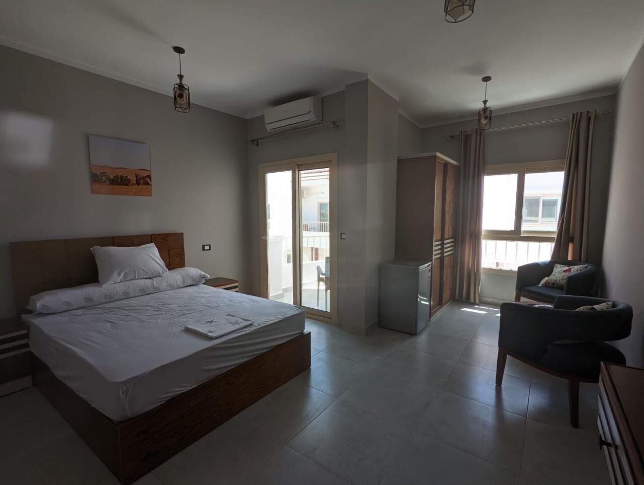 Deluxe-Doppel- oder -Zweibettzimmer, Balkon, Poolblick