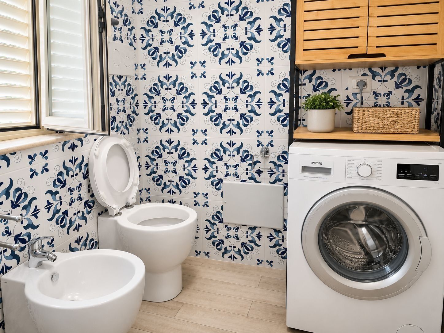 Dusche, Haartrockner, Bidet, Handtücher