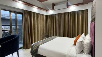 City Double Room, Balcony, City View | In-room safe, desk, laptop workspace, soundproofing