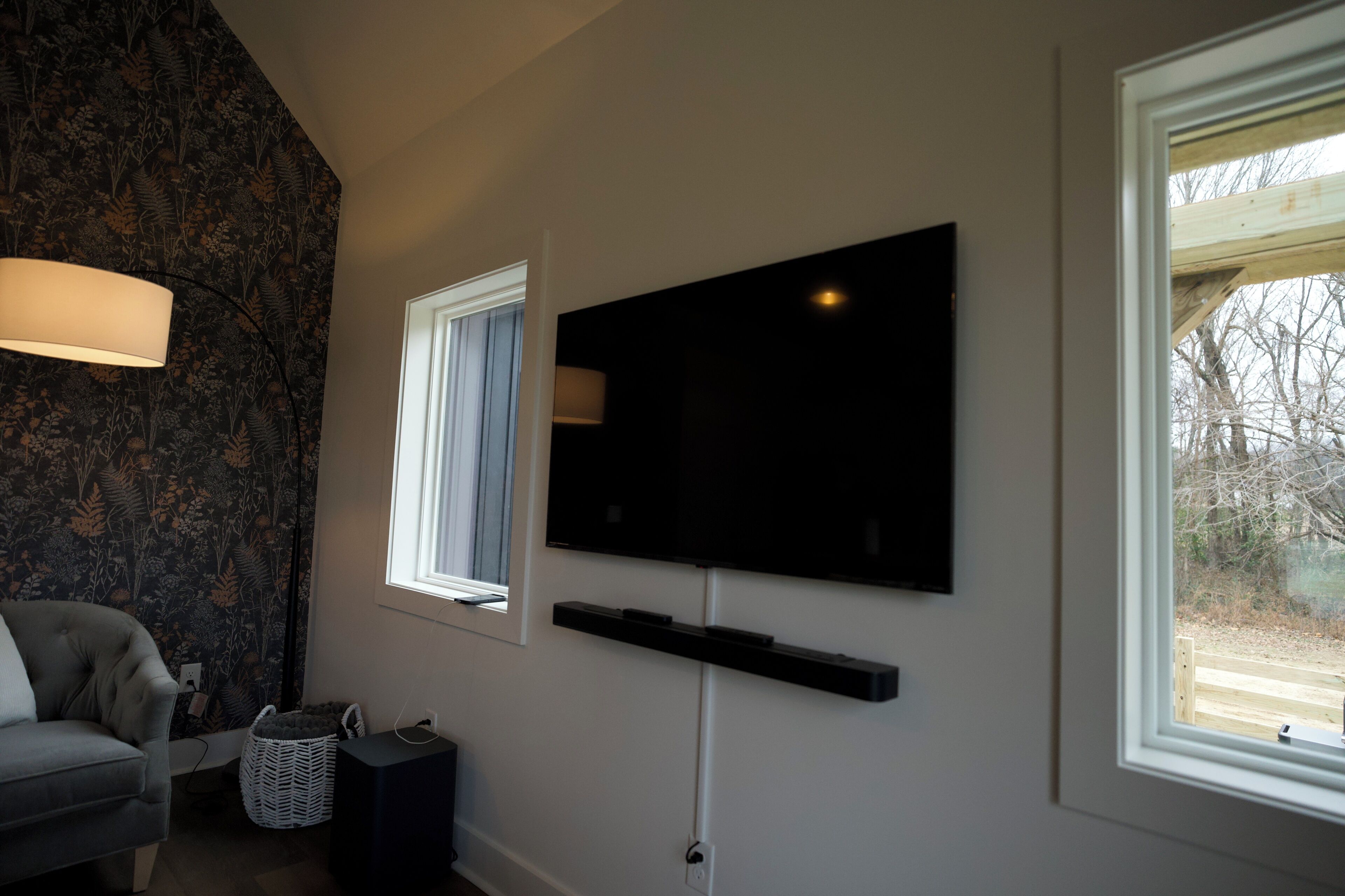 TV connectée, cheminée