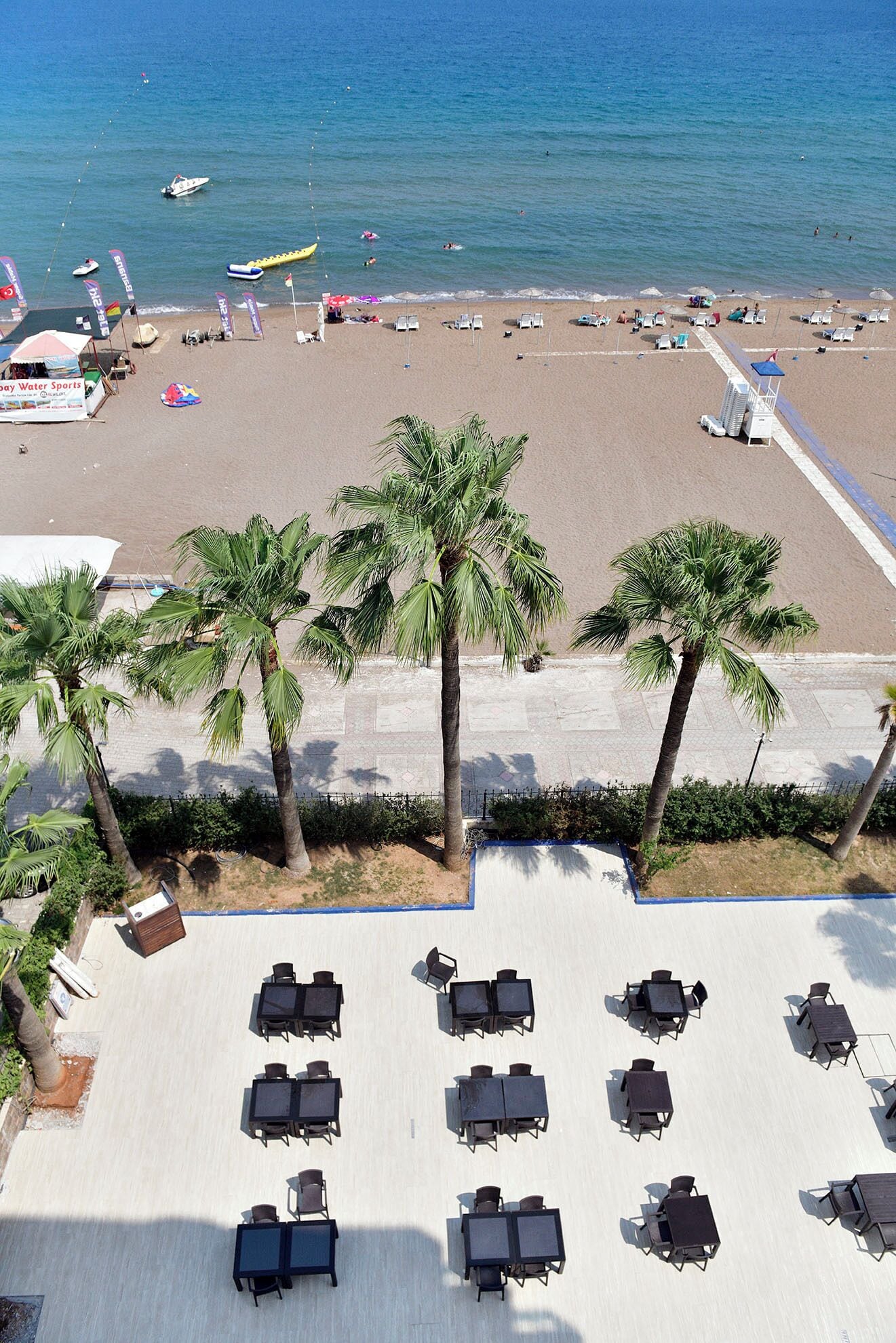 Plage privée, sable blanc