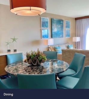Dining - Outstanding apartment at Dawn Beach Club, JW Marriott Resort, Beach and Spa (oyster pond)