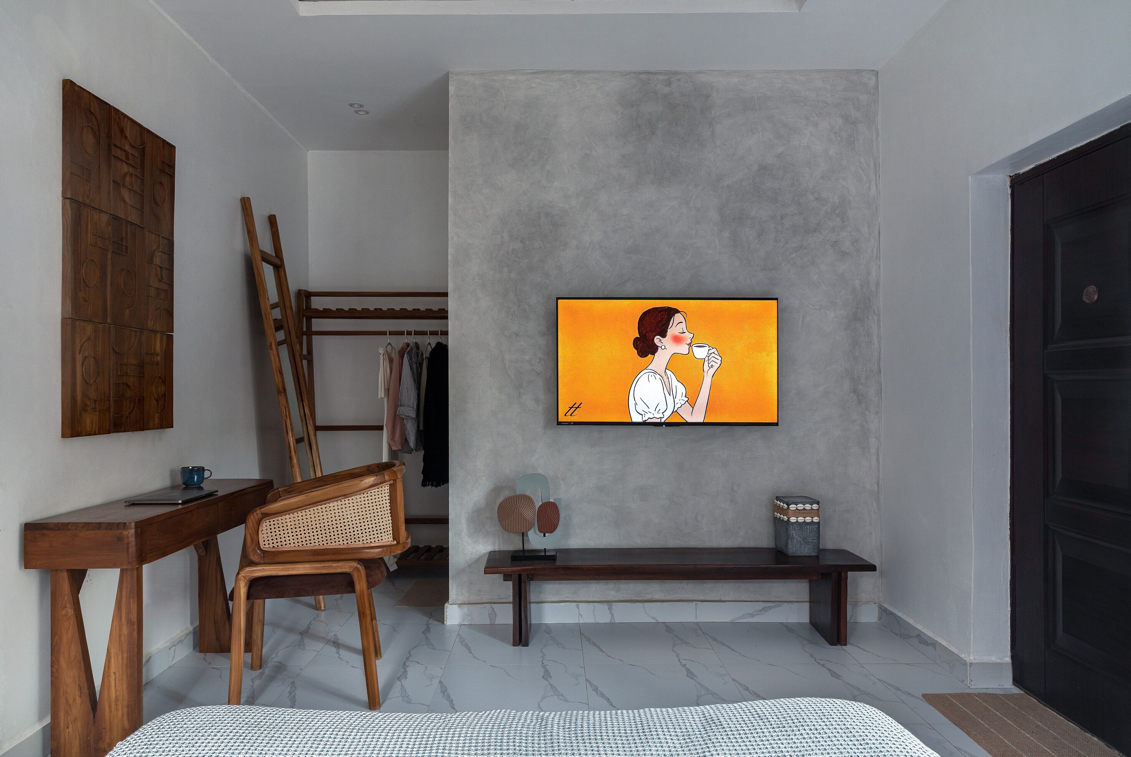 1 habitación, escritorio, tabla de planchar con plancha y wifi gratis 