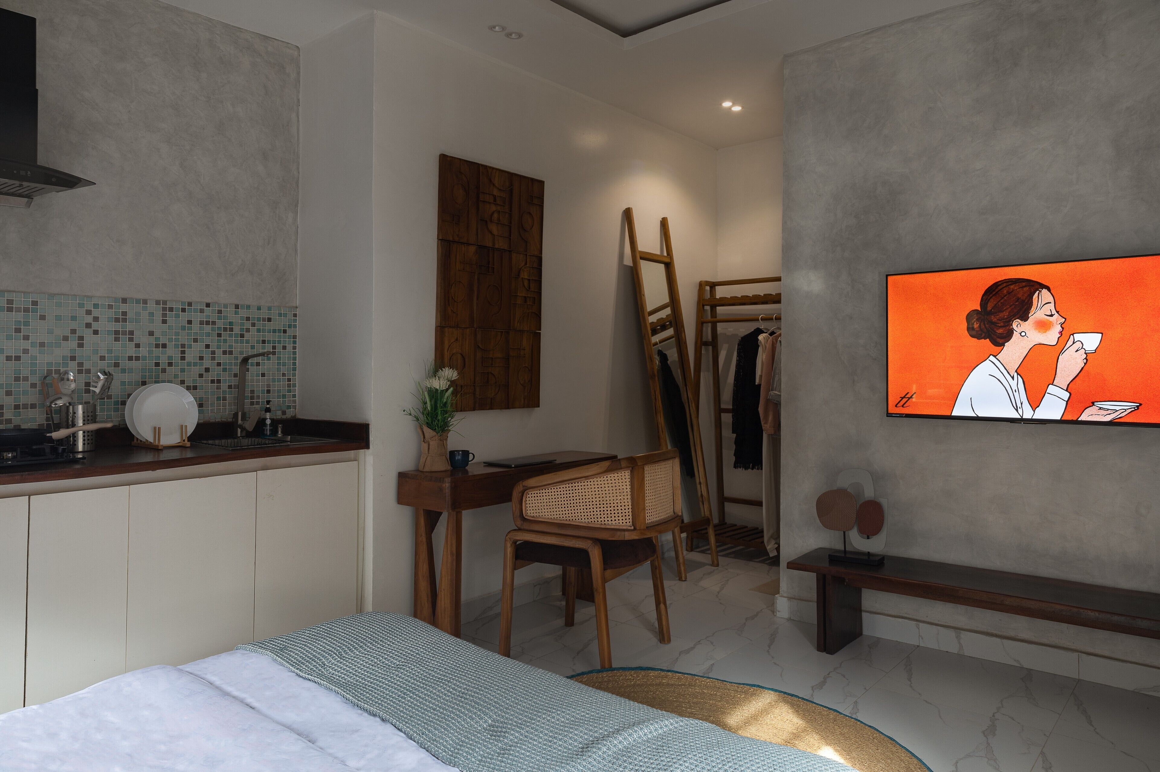 1 bedroom, desk, iron/ironing board, free WiFi