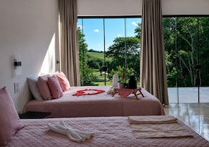 Cabana luxo, varanda coberta, vista para a montanha | Wi-Fi de cortesia